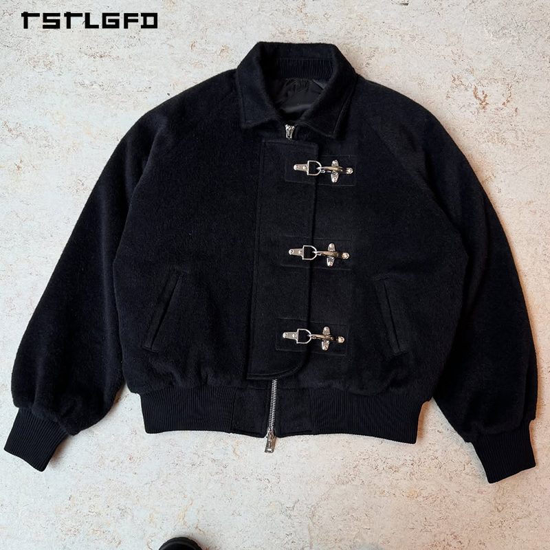 Power Punch Manufacturer Custom Logo Wool Zipper Bomber Jacket Firefighting Lobster