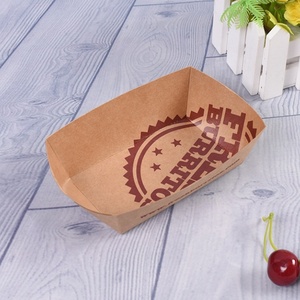kraft papas fritas caja de papel de alimentos de papel al por mayor papas fritas caja para crepé <span class=keywords><strong>comida</strong></span> - Product Image 3