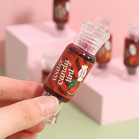 Charmant brillant à lèvres imperméable longue durée, 16 couleurs, teinture de bonbons, rouge à lèvres liquide à saveur douce