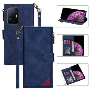Custodia in Pelle di Lusso con Portafoglio e Slot per Carte per <span class=keywords><strong>Xiaomi</strong></span> <span class=keywords><strong>11T</strong></span> e <span class=keywords><strong>11T</strong></span> Pro - Product Image 1