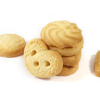 Biscuits au beurre de recette danoise authentique, saveur crème douce et œuf, biscuits de marque privée, authentiques de l'usine