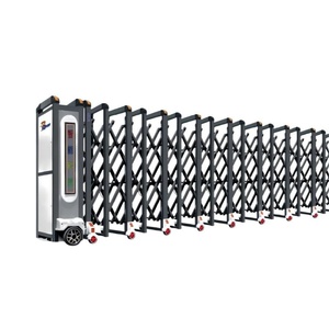 Puerta Eléctrica Automática para Exteriores, para Entrada de Seguridad en Escuelas, de Larga Duración, Puertas Correderas Retráctiles de Diseño Industrial - Product Image 1