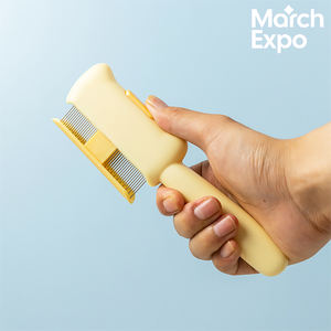 Peine Autolimpiante para Mascotas, Perros y Gatos, para Eliminar Pulgas, Garrapatas, <span class=keywords><strong>Caspa</strong></span> y Enredos, Herramienta de Aseo para Perros y Gatos - Product Image 2