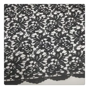 Diseño de China al por mayor tela de encaje de guipur tela de algodón de encaje bordado de guipur