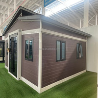 Maison préfabriquée modulaire de maison mobile expansible plate en acier avec le cadre en acier léger