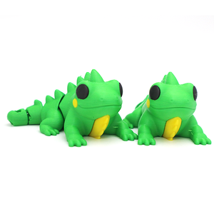 Figura Decorativa de Lagarto Pequeño Multicolor Impresa en 3D, Regalo Creativo, Juguete Articulado de Animal para Decoración - Product Image 1