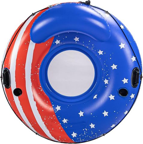 Anti-Leak Novelty Collapsible Swimming Pool Inflatable Float Ring for Adult & Children with Drink Holder