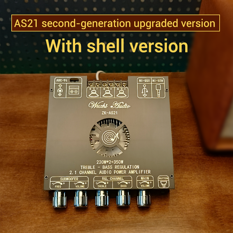 WUZHI ZK-AS21 2G BT Audio Amplifier Module 2.1 Channel TPA3255