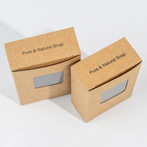Kraft giấy các tông màu nâu hộp giấy với cửa sổ tùy chỉnh logo khách sạn hộp xà phòng bao bì - Product Image 5