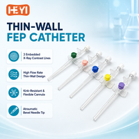 Cathéter vétérinaire IV avec site d'injection, cathéter FEP à 3 lignes radiographiques, autres instruments vétérinaires