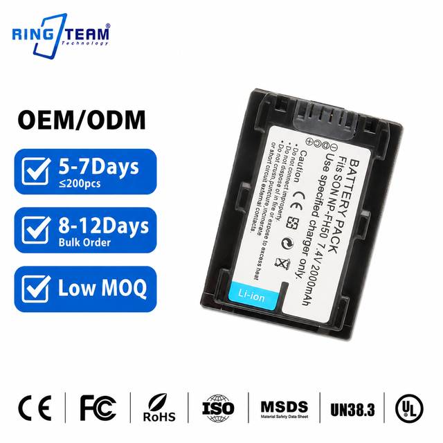 NP-FH50 NP FH50 Battery for Sony NP FH30 NP-FH60 FH70 FH100 A230 A330 A380 DSC-HX1 HX200 Camera Replacement Digital Batteries