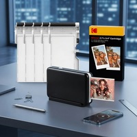 KODAK Mini 2 Retro 2x3 Portabel untuk Printer Foto dengan Teknologi 4PASS 38 Lembar Hitam