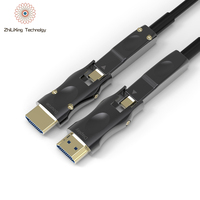 Câble micro hdmi vers hdmi standard (a/m) Câble micro hdmi mâle vers mâle de 10m pour connecter le téléphone au support tv câble fibre hdr dynamique