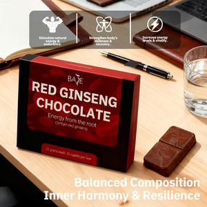 Koreaanse Rode Ginseng L-Theanine Ashwagandha Extract Chocolade <span class=keywords><strong>Supplement</strong></span> Ondersteunt Alertheid & Focus Chocolade Antioxidant - Product Image 2