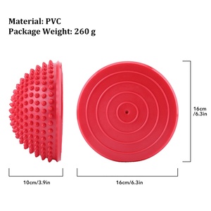 Palla da Yoga Semisferica da 16 cm per Massaggio Piedi, in PVC, a Forma di Riccio, per Allenamento Pilates ed <span class=keywords><strong>Equilibrio</strong></span> - Product Image 5