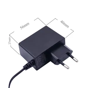 Factory price EU Power Adapter 5V 6V 12V 1A 2A 3A 4A 5A 6A 12W AC/DC Power Supply Adaptor for LED LCD CCTV Battery