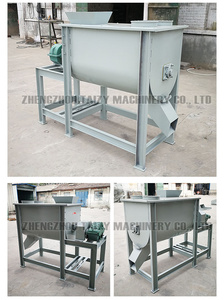 高効率ポータブル1軸シングル水平シャフトドライパウダー混合モルタルドラムセメントコンクリートミキサー - Product Image 5