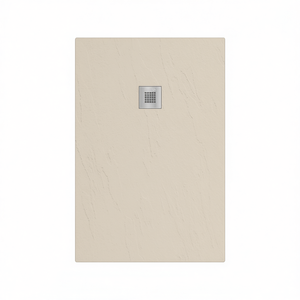 Plato de ducha rectangular Estasi 80 x 120 cm, superficie blanca antideslizante para uso en baño - Product Image 3