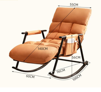 Chaises allongées, paresseux, à bascule, balcons de loisirs pour une personne, chambres à coucher, luxe léger, grande chaise moderne