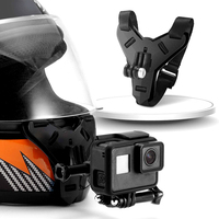 Support de mentonnière pour casque de moto, accessoires pour caméra d'action GoPro Hero 5/6/7, caméra d'action pour sports