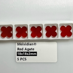 أحجار كريمة من 8 إلى 23 أحجار فيروزي عالية الجودة بأربع أوراق شجر من البرسيم للمجوهرات الذهبية الصفراء - Product Image 5