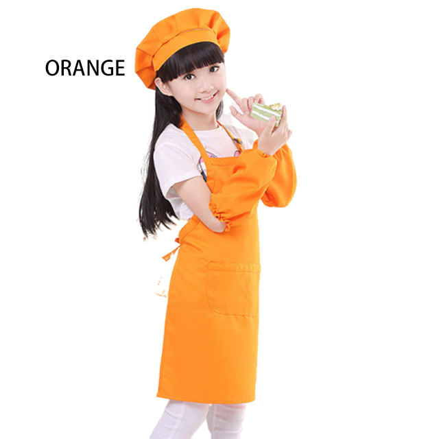 Orange (tablier + manche + chapeau)