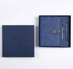 Wholesale Hot Sale Full Customize Corporate Business Diary Pen Gift <b>Set</b> Luxury Pu Leather Hardcover A5 Journal Planner <b>Notebook</b> - Product Image 1