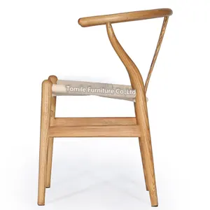 Silla Diningfurniture Ash or Beech Hans Wegner Danish Dinning Room Chair Wishbone Chair Wood Nordic Solid Home Furniture Modern