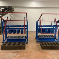 Machine manuelle de fabrication de briques en béton non motorisée, à deux phases, sans cuisson, pour blocs creux en ciment, haute efficacité