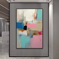 Moderne simple créatif couleur art décoration murale peintures texture abstraite peinture à l'huile salon porche cristal porcelaine peinture