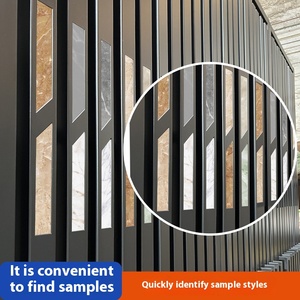 Lớn SPC bảng tường hiển thị giá gỗ dọc kéo tủ với bảng đá kéo xoay tấm xếp chồng Kệ kệ - Product Image 4