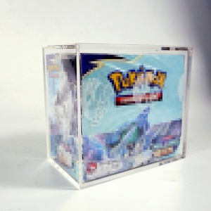 Direct Factory Sale Custom Clear Acrylic Waterproof Booster Box <b>Display</b> <b>case</b> With Magnetic Lid - Product Image 2