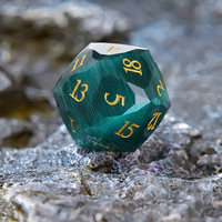 Offre Spéciale – Dés Mystères Faits Main 16 mm – Dés Polyédriques Œil de Chat Aléatoires – Sets de Dés D&D – Dragons & Derniers Royaumes – Set de Dés D20 pour RPG