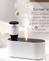 Diffuseur d'huiles essentielles pour voiture, aromathérapie, purificateur d'air portable, plastique, ultrasonique, écologique, 35 dB, silencieux, fonction de minuterie