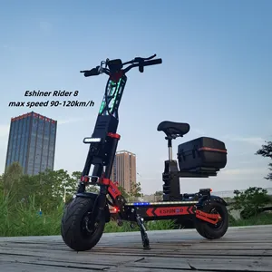US stock Geofought R8 New function APP NFC 72v 8000w 40Ah dual motor electric scooter with fancy seat base and trunk