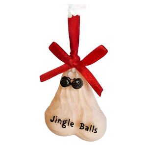 WOWEI Decorazioni Natalizie Divertenti e Originali 3D Palle di Natale a Forma di <span class=keywords><strong>Testicoli</strong></span> Pendenti Scherzo Audace - Product Image 1