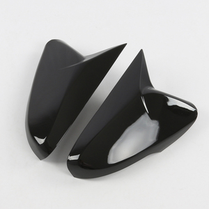 Cubiertas de Espejos Retrovisores con Diseño de Cuerno de Buey en Negro Brillante con Acabado de Fibra de Carbono, Accesorios para Automóviles, Kit de Decoración para Carrocería, para Avante 2011 2012 2013 2016 - Product Image 1