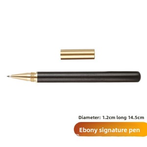 Rosewood &amp; Ebony Wood Promotional Fountain <strong>Pen</strong> with 0.5mm Tip Black Ink Custom Logo Printing - Product Image 6