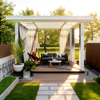 Pergola autoportante extérieure en aluminium, écologique et durable, design moderne, pour jardin, villa et patio, fabrication OEM et ODM sur mesure