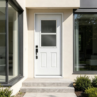 Porte intérieure en bois composite massif avec panneau sculpté, style classique, design personnalisé pour maison, porte en bois sur mesure