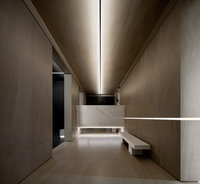 Applique murale LED linéaire minimaliste en aluminium, 3 températures de couleur, intensité variable, indice IP20, IRC90, angle de faisceau 100°, garantie 3 ans, pour chambre et couloir