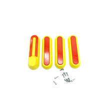 Coques de roues avant et arrière modernes, réfléchissantes et durables pour trottinettes électriques Essential 1S/Pro2 (matériaux ABS et PC, multicolores)