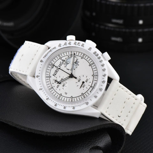 Reloj de Cuarzo NIRICHA Deportivo para Hombre 2024, Estilo Europeo, Caja de Acrílico de 10 mm, 6 Agujas, Superluminoso, Correa de Tela, Hebilla de Pin, Puntero - Product Image 2
