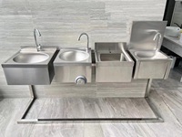 Station de lavage de table de nettoyage de planche à découper de poisson en acier inoxydable personnalisée