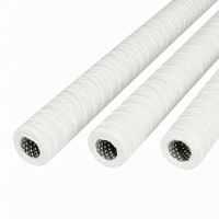 Cartouche filtrante industrielle DM efficace pour le traitement de l'eau |   Coton dégraissé en acier inoxydable pour squelette