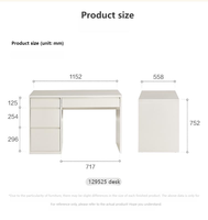 129525 Quanu personnalisé grand stockage conception Simple blanc ordinateur bureau table et chaise ensemble bureau armoire et bureau