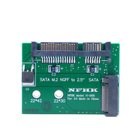 Tarjeta Adaptadora de Disco Duro de Estado Sólido M.2 NGFF SSD a SATA Sata3 de 2.5 Pulgadas de Altura Media