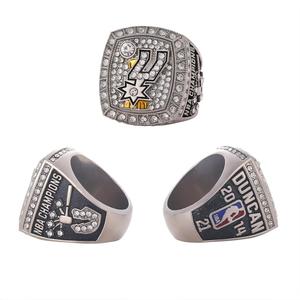 Bague de championnat en alliage plaqué argent avec pierres précieuses, personnalisée, <span class=keywords><strong>Spurs</strong></span> Antonio San, championnat de <span class=keywords><strong>basket</strong></span>-ball américain 2014 - Product Image 1