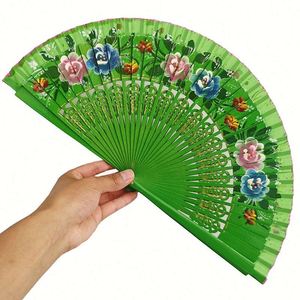 Abanico Español de Madera Hecho a Mano, Ecológico, Tallado, para Fiestas y Publicidad, Modelo Portátil y Elegante - Product Image 1