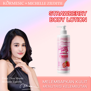 คอร์เมซิค โลชั่นบำรุงผิวกายสตรอว์เบอร์รี 500 มล. ได้รับการรับรองจาก Bpom ช่วยให้ผิวเปล่งปลั่ง ชุ่มชื้น นุ่มนวล เหมาะสำหรับผู้หญิง ฮาลาล ผลิตจากธรรมชาติ - Product Image 6